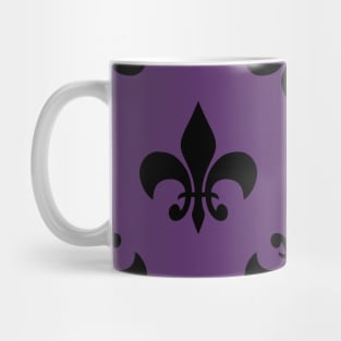 black fleur de lis Mug